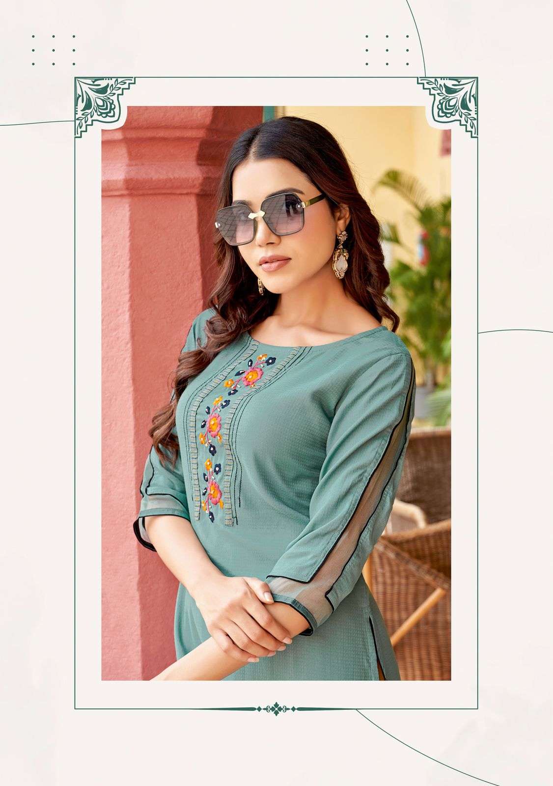 MITTOO PRESENTS KALISTA FANCY RAYON KURTIS CATALOG WHOLESALER AND EXPORTER IN SURAT