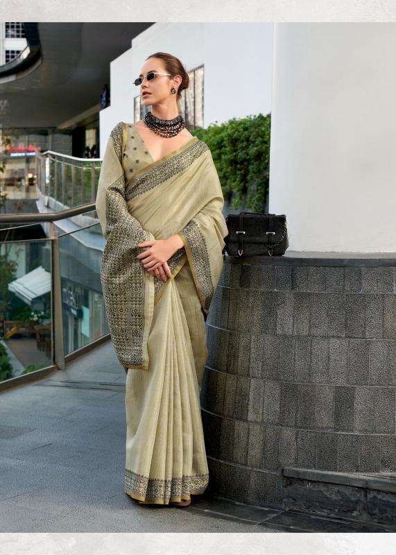 rajpath presents blackberry linen tissue silk elegant style saree catalog wholesaler and exporter 