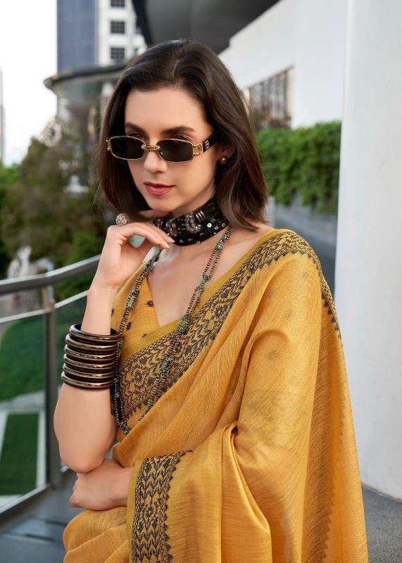 rajpath presents blackberry linen tissue silk elegant style saree catalog wholesaler and exporter 