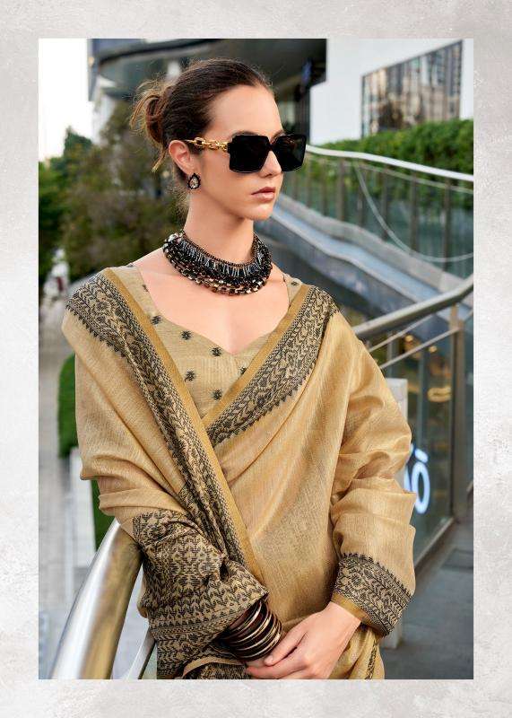 rajpath presents blackberry linen tissue silk elegant style saree catalog wholesaler and exporter 