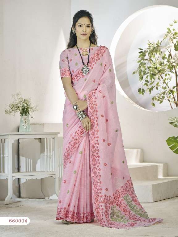 Rajpath Presents Disha Silk Wholesale Linen Fabrics Indian Sarees Catalog Wholesaler And Exporter 