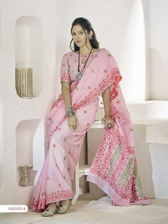 Rajpath Presents Disha Silk Wholesale Linen Fabrics Indian Sarees Catalog Wholesaler And Exporter 