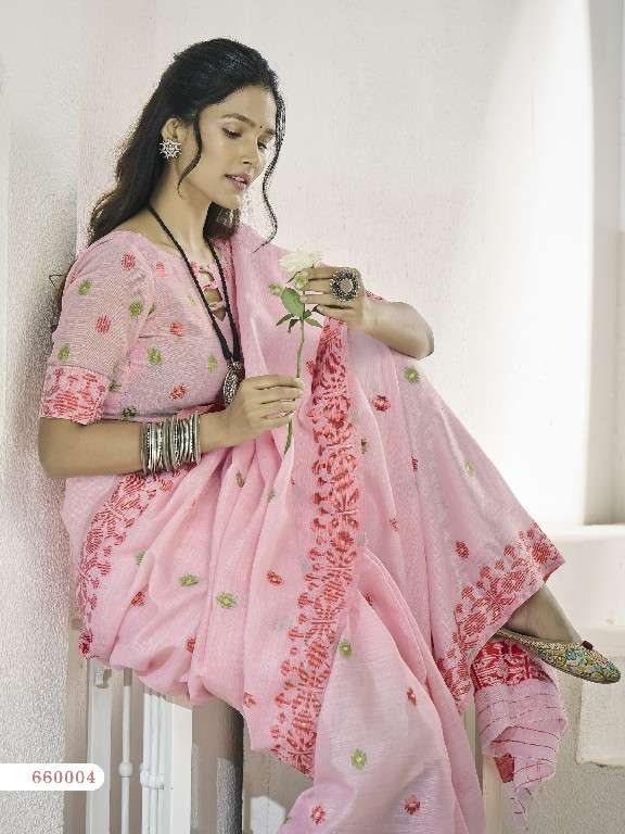 Rajpath Presents Disha Silk Wholesale Linen Fabrics Indian Sarees Catalog Wholesaler And Exporter 