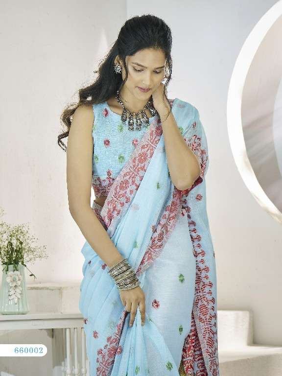 Rajpath Presents Disha Silk Wholesale Linen Fabrics Indian Sarees Catalog Wholesaler And Exporter 