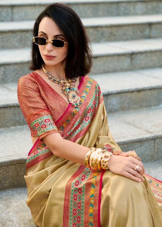 Rajpath Presents Rajkumari Wholesale Tissue Silk Party Wear Sarees Catalog Wholesaler And Exporter In Surat