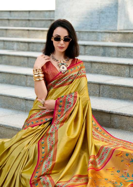 Rajpath Presents Rajkumari Wholesale Tissue Silk Party Wear Sarees Catalog Wholesaler And Exporter In Surat
