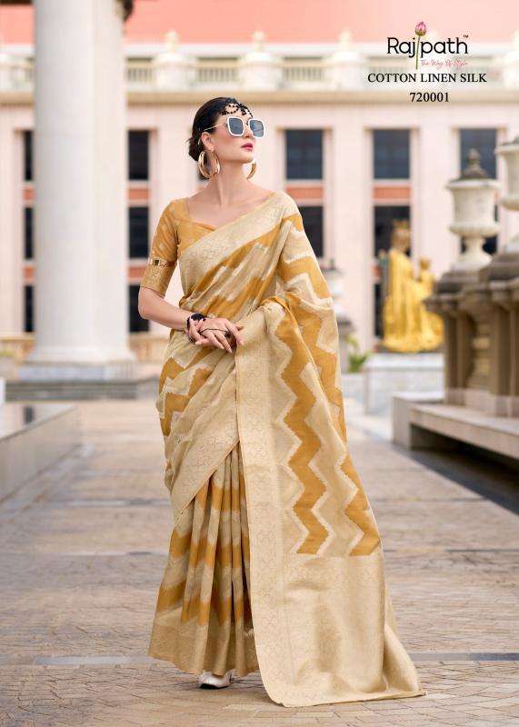 Rajpath Presents Renault Cotton Linen Silk Stylish Look Saree For Womens Catalog wholesaler And Exporter 