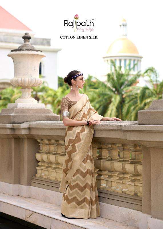 Rajpath Presents Renault Cotton Linen Silk Stylish Look Saree For Womens Catalog wholesaler And Exporter 