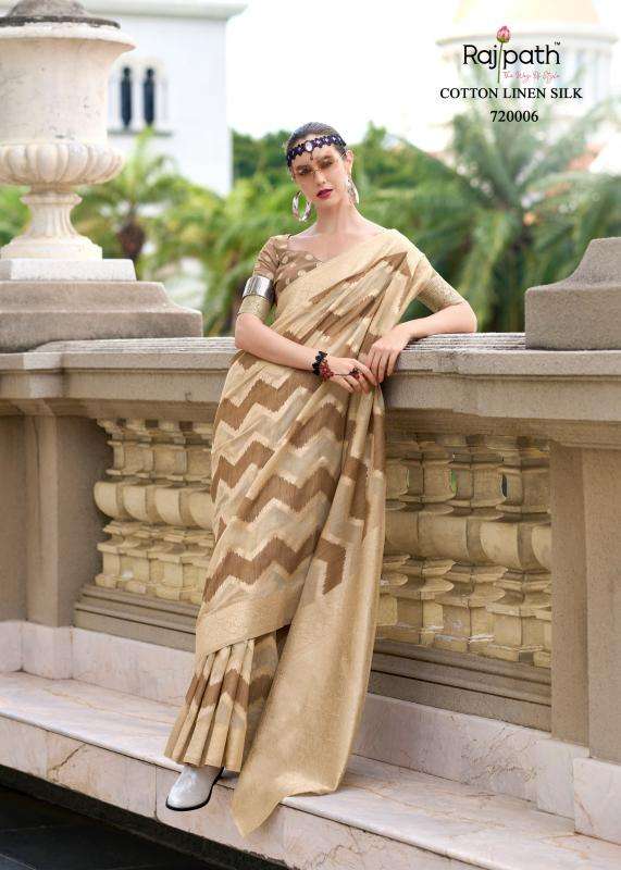 Rajpath Presents Renault Cotton Linen Silk Stylish Look Saree For Womens Catalog wholesaler And Exporter 