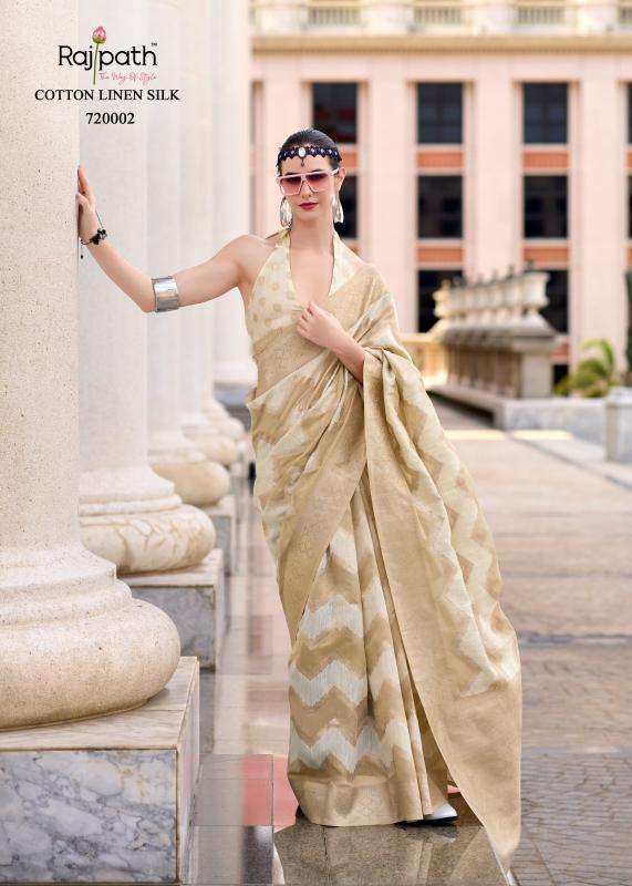 Rajpath Presents Renault Cotton Linen Silk Stylish Look Saree For Womens Catalog wholesaler And Exporter 