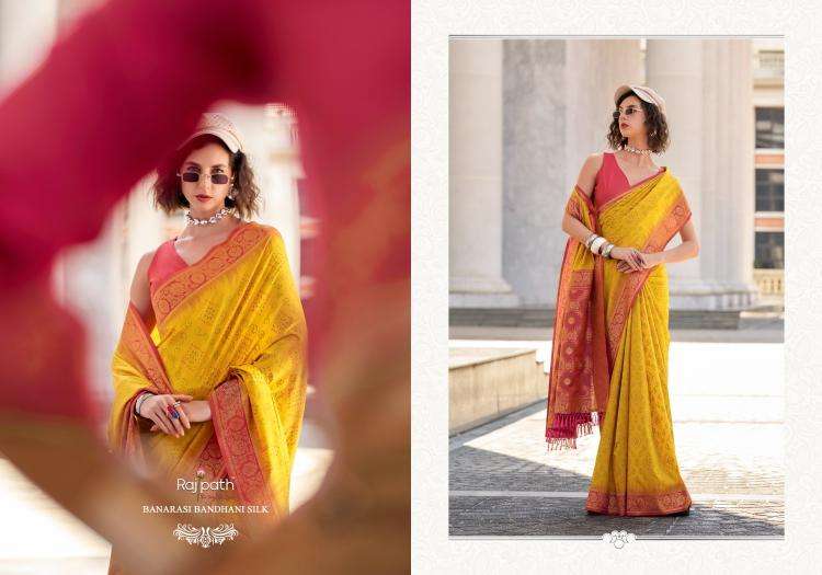 rajpath presents zara silk ikkat silk attractive look saree catalog wholesaler and exporter in surat