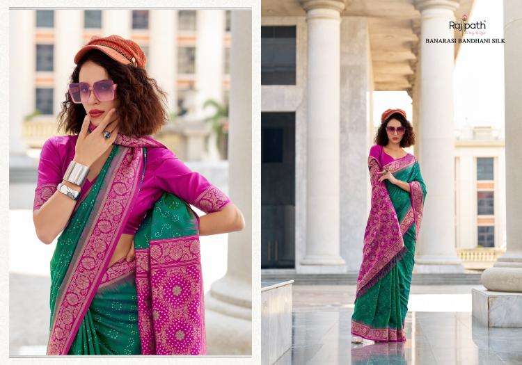 rajpath presents zara silk ikkat silk attractive look saree catalog wholesaler and exporter in surat
