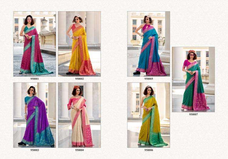 rajpath presents zara silk ikkat silk attractive look saree catalog wholesaler and exporter in surat