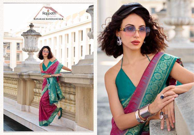rajpath presents zara silk ikkat silk attractive look saree catalog wholesaler and exporter in surat