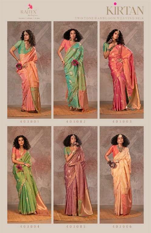 Rajtex Presents Kirtan Wholesale Handloom Weaving Silk Festive Sarees Catalog Wholesaler And Exporter In Surat