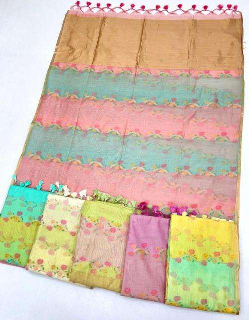 rajtex presents kiyomi rangkaat weaving pattern designer saree catalog wholesaler and exporter 