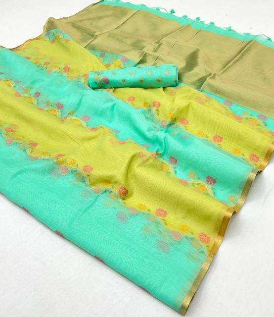 rajtex presents kiyomi rangkaat weaving pattern designer saree catalog wholesaler and exporter 
