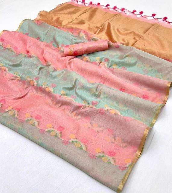 rajtex presents kiyomi rangkaat weaving pattern designer saree catalog wholesaler and exporter 