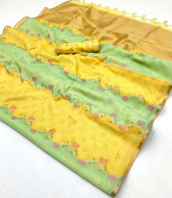 rajtex presents kiyomi rangkaat weaving pattern designer saree catalog wholesaler and exporter 