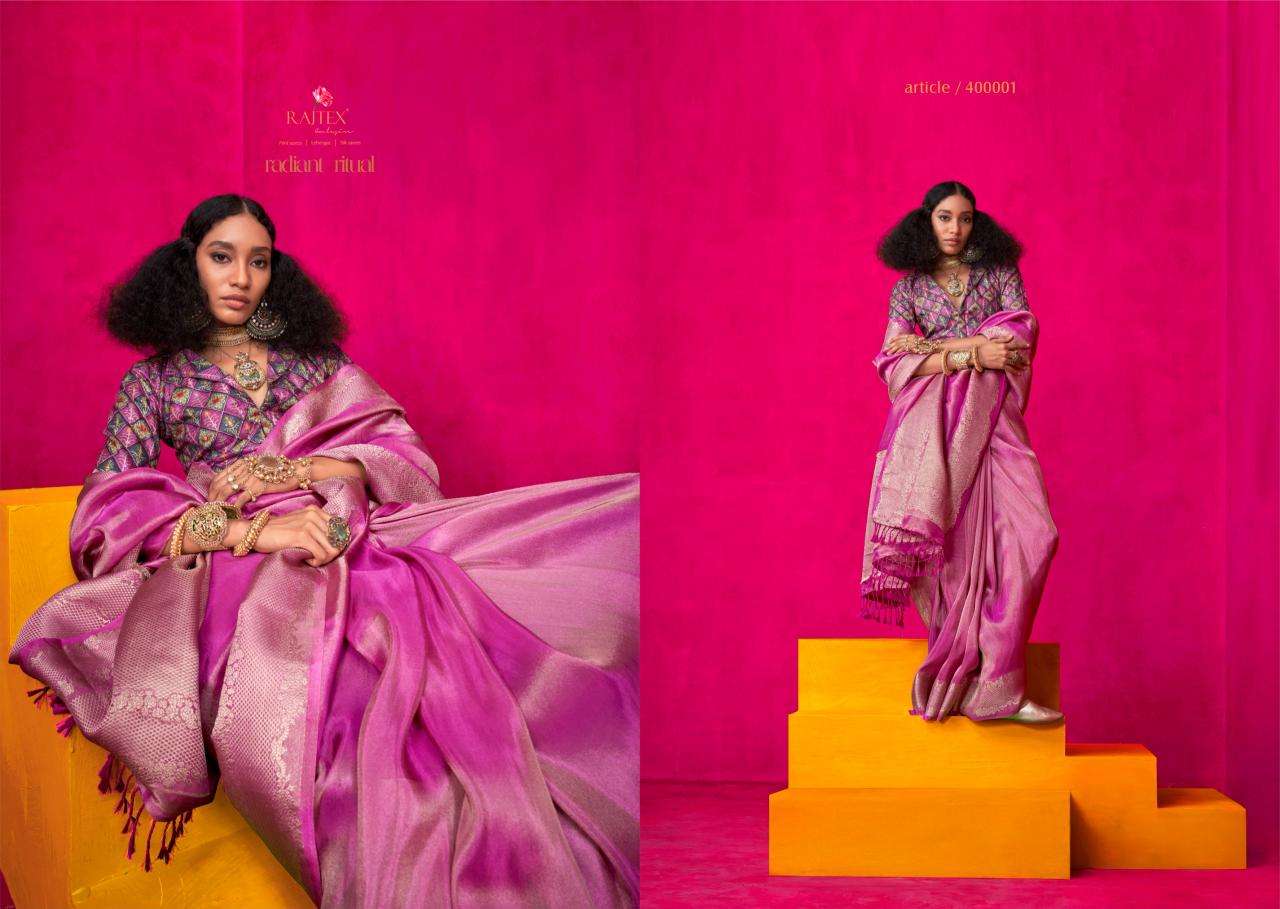 Rajtex Presents Klaila  Zari Tissue Attractive Look Fancy Sarees Catalog Wholesaler And Exporter 