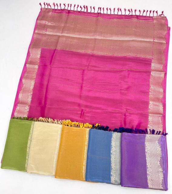 Rajtex Presents Klaila  Zari Tissue Attractive Look Fancy Sarees Catalog Wholesaler And Exporter 