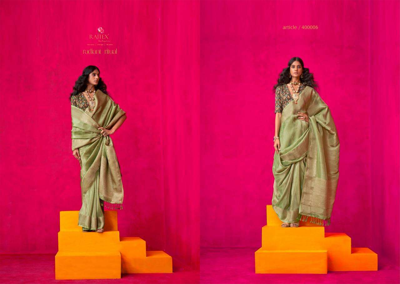 Rajtex Presents Klaila  Zari Tissue Attractive Look Fancy Sarees Catalog Wholesaler And Exporter 