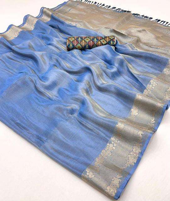 Rajtex Presents Klaila  Zari Tissue Attractive Look Fancy Sarees Catalog Wholesaler And Exporter 