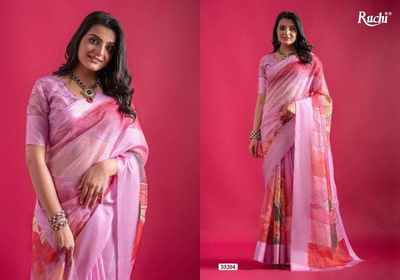 ruchi presents saanchi linen daily wear saree catalog wholesaler and exporter 