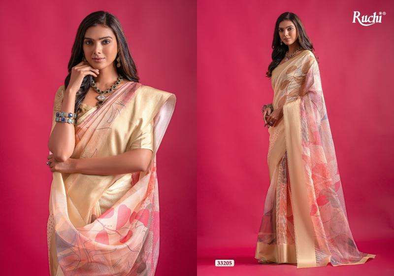 ruchi presents saanchi linen daily wear saree catalog wholesaler and exporter 