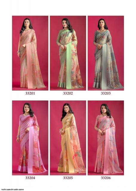 ruchi presents saanchi linen daily wear saree catalog wholesaler and exporter 
