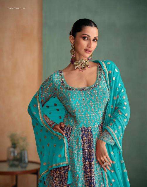 Sayuri Designer Presents Rang Rasiya Vol-2 Georgette Readymade Designer Gown Catalog Wholesaler And Exporter In Surat