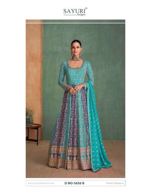 Sayuri Designer Presents Rang Rasiya Vol-2 Georgette Readymade Designer Gown Catalog Wholesaler And Exporter In Surat