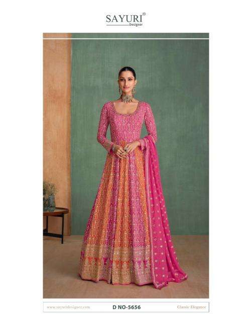 Sayuri Designer Presents Rang Rasiya Vol-2 Georgette Readymade Designer Gown Catalog Wholesaler And Exporter In Surat