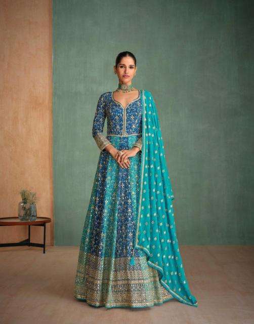 Sayuri Designer Presents Rang Rasiya Vol-2 Georgette Readymade Designer Gown Catalog Wholesaler And Exporter In Surat