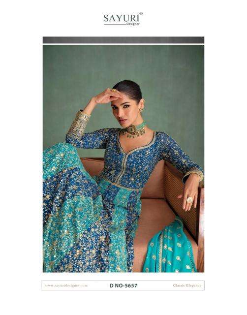 Sayuri Designer Presents Rang Rasiya Vol-2 Georgette Readymade Designer Gown Catalog Wholesaler And Exporter In Surat