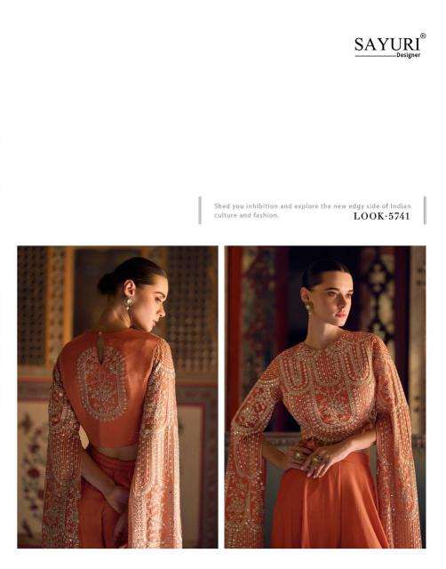 Sayuri Designer Presents Ruchika Chinon Silk Readymade Party Wear Western Dress Catalog Wholesaler And Exporter 