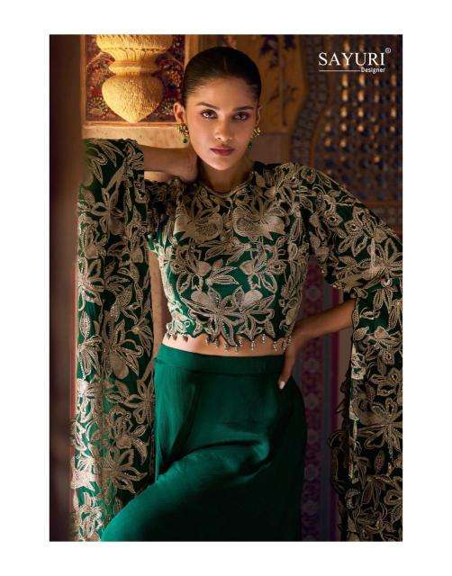 Sayuri Designer Presents Ruchika Chinon Silk Readymade Party Wear Western Dress Catalog Wholesaler And Exporter 