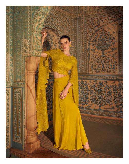 Sayuri Designer Presents Ruchika Chinon Silk Readymade Party Wear Western Dress Catalog Wholesaler And Exporter 