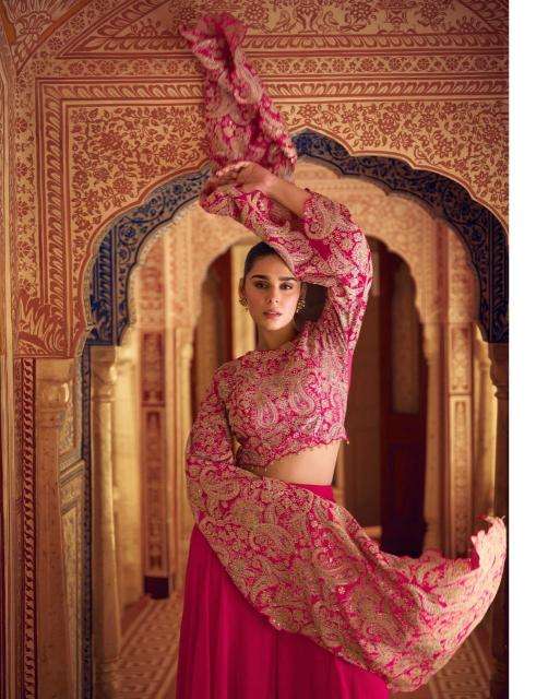 Sayuri Designer Presents Ruchika Chinon Silk Readymade Party Wear Western Dress Catalog Wholesaler And Exporter 