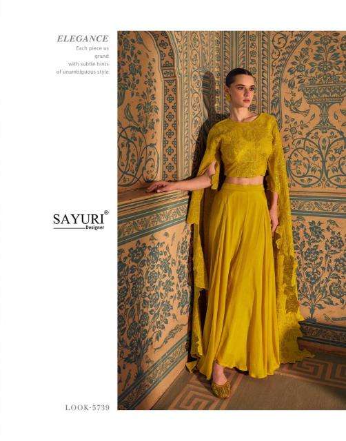 Sayuri Designer Presents Ruchika Chinon Silk Readymade Party Wear Western Dress Catalog Wholesaler And Exporter 