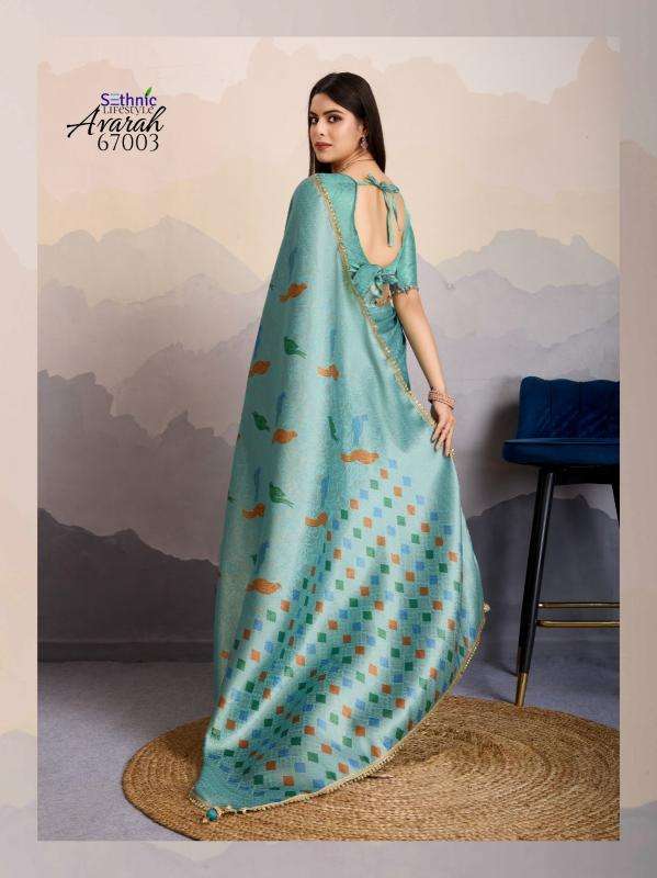 sethnic lifestyle presents avarah brocade silk stylish party wear saree catalog wholesaler and exporter 