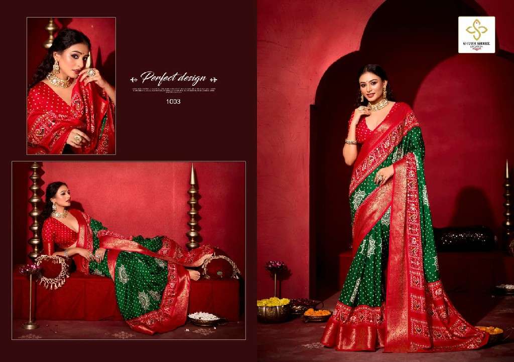 SHUBH SHREE CREATION PRESENTS SHIKHA FANCY DOLA JECQUARD SAREES CATALOG WHOLESALER AND EXPORTER IN SURAT