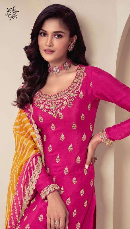 vinay presents kuleesh rang plus chinon shop trendy unstitch salwar suit catalog wholesaler and exporter 