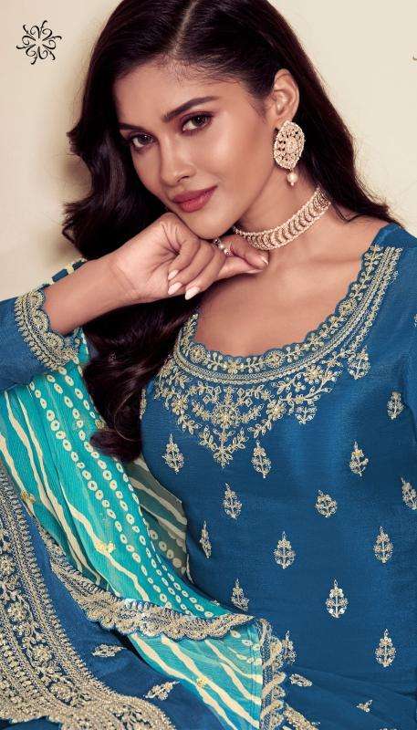 vinay presents kuleesh rang plus chinon shop trendy unstitch salwar suit catalog wholesaler and exporter 