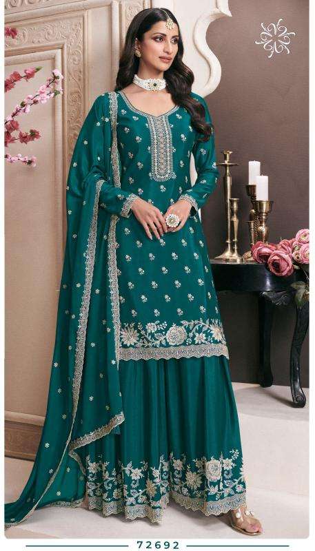 VINAY PRESENTS KULEESH SAAYORI FANCY UNSTITCHED SUITS CATALOG WHOLESALER AND EXPORTER IN SURAT