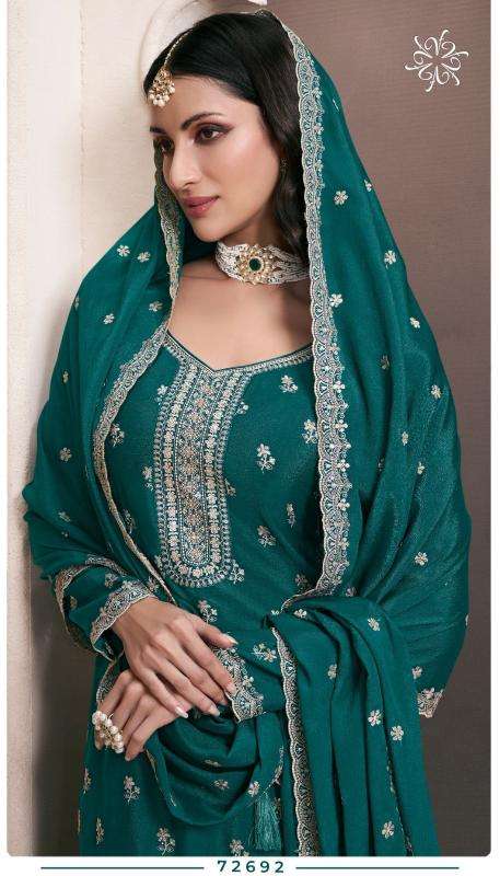 VINAY PRESENTS KULEESH SAAYORI FANCY UNSTITCHED SUITS CATALOG WHOLESALER AND EXPORTER IN SURAT