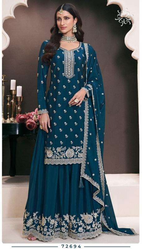 VINAY PRESENTS KULEESH SAAYORI FANCY UNSTITCHED SUITS CATALOG WHOLESALER AND EXPORTER IN SURAT