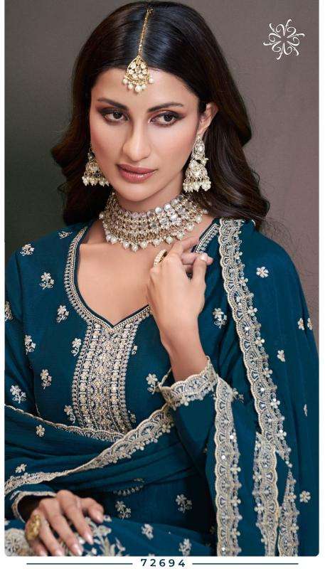 VINAY PRESENTS KULEESH SAAYORI FANCY UNSTITCHED SUITS CATALOG WHOLESALER AND EXPORTER IN SURAT