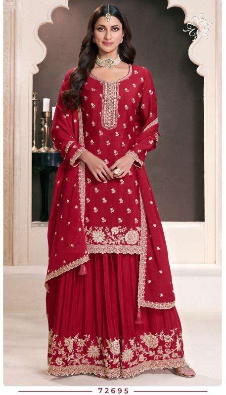 VINAY PRESENTS KULEESH SAAYORI FANCY UNSTITCHED SUITS CATALOG WHOLESALER AND EXPORTER IN SURAT
