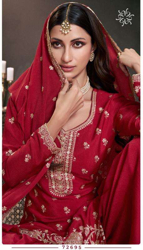 VINAY PRESENTS KULEESH SAAYORI FANCY UNSTITCHED SUITS CATALOG WHOLESALER AND EXPORTER IN SURAT
